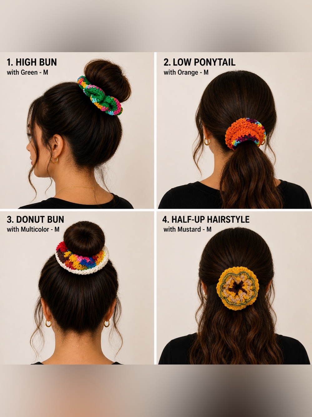 Handmade Crochet Hair Scrunchie